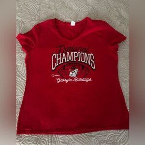 Women’s Georgia Bulldogs National Champions 2021 T-Shirt
